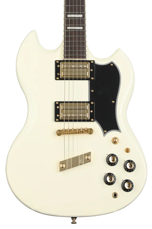 Guild Polara Kim Thayil Signature Electric Guitar - Vintage White