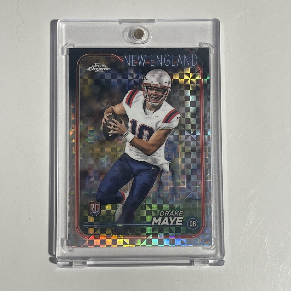 2024 Topps Chrome - Rookies Drake Maye #203 X-Fractor (RC)