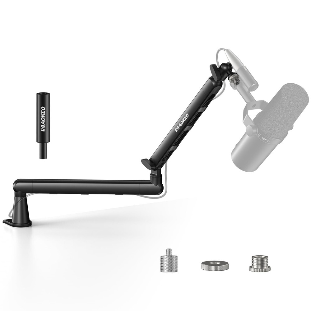 Adjustable Mic Boom Arm for Blue Yeti HyperX QuadCast Elgato Wave