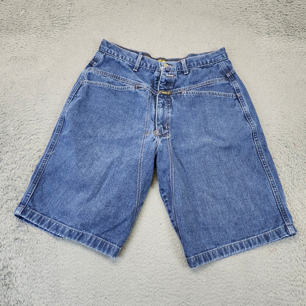 Vintage Marithe Francois Girbaud Shorts Mens 32 Blue Denim Jean Stone Washed 90s