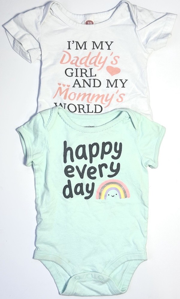 Baby Girl 6-9 Months One Pieces (Lot Of 2)