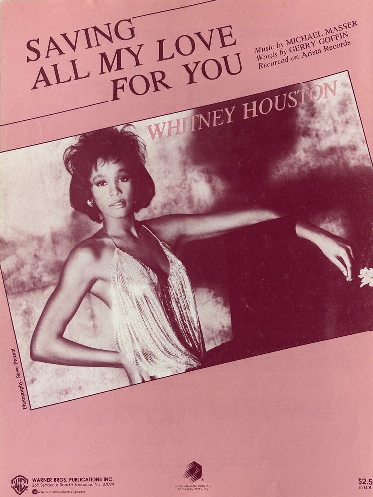 Sheet Music whitney houston saving all my love for you