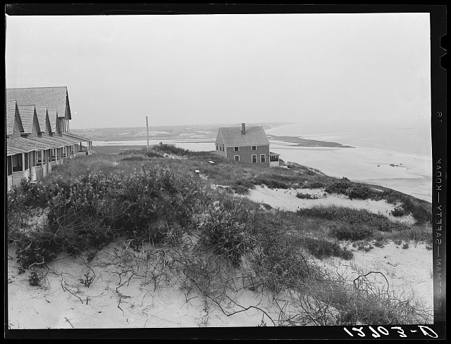 Provincetown Massachusetts Corn Hill 1940 Tourist Houses Dunes Coastline