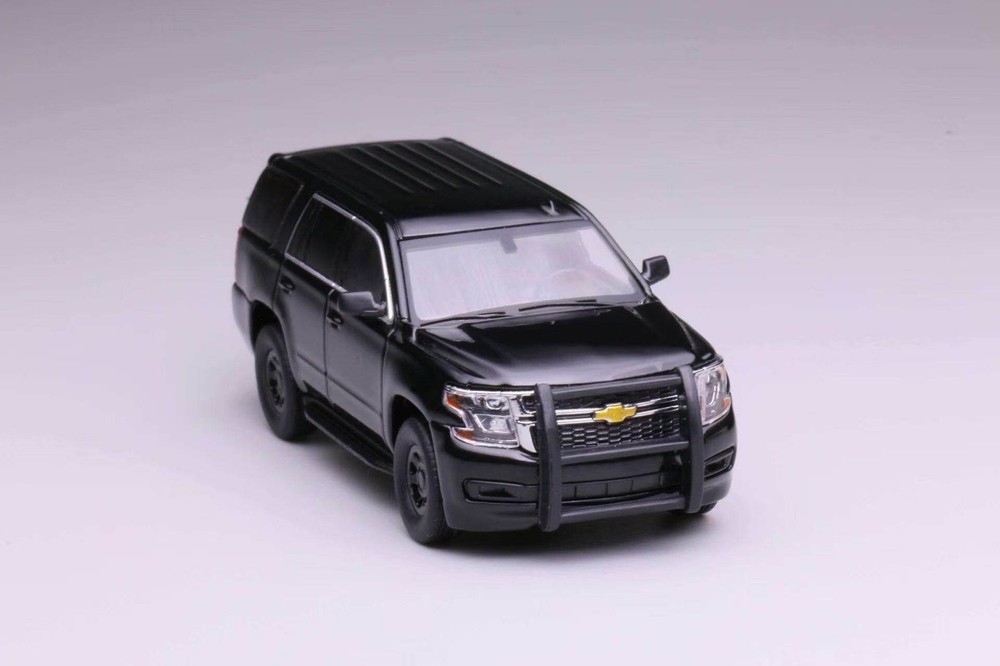 Tahoe 1:64 Black SUV Diecast Model - Alloy Vehicle Collection Toy Car