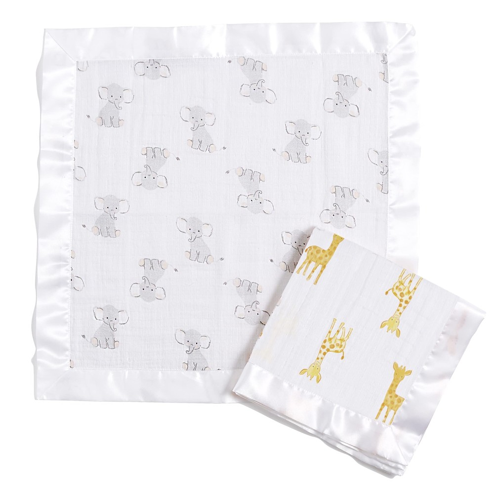 aden + anais Essentials Issie Security Blanket, Super Soft 100% Cotton Muslin...