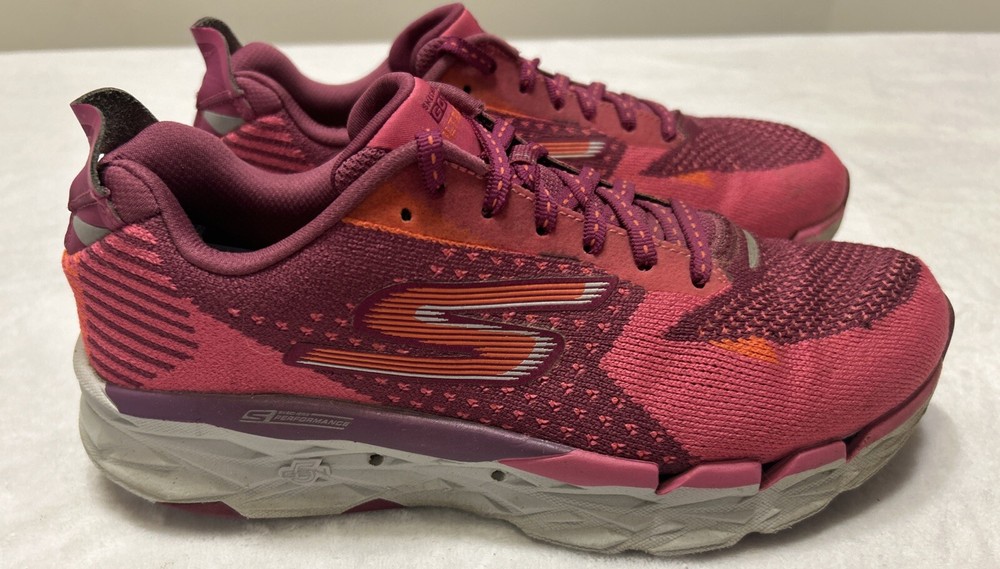 Skechers Women’s Shoes Size 8 Pink Purple Go Run Ultra Go Running Athletic Gym