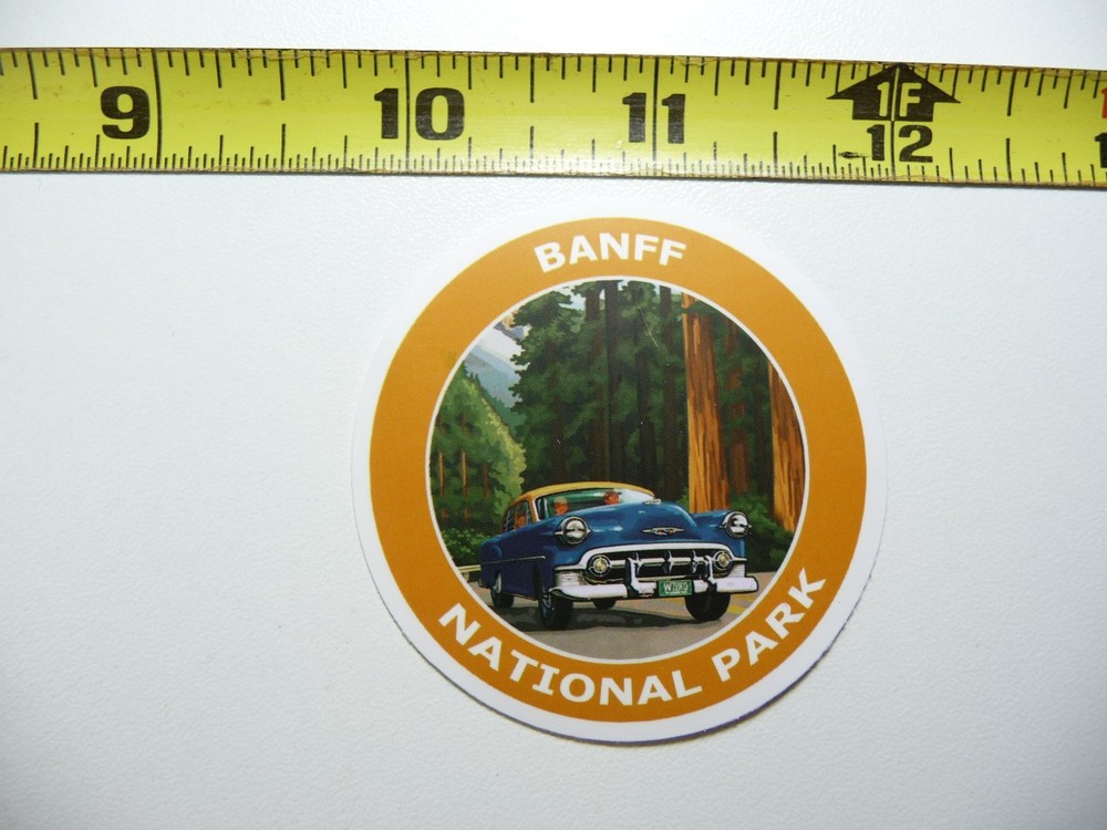 BANFF NATIONAL PARK ALBERTA #10A DECAL STICKER HIKING CAMPING NATURE OUTDOOR