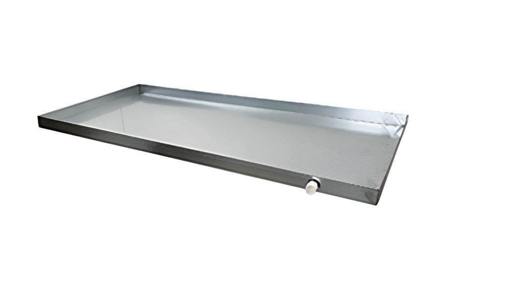 Gray North 72x48 HVAC Condensate Drain Pan Metal Secondary Drain Pan