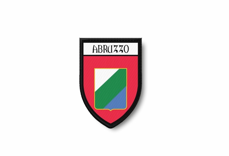 Patch patch patch heat adhesive border embroidery flag print Abruzzo abruzzo Italy-image