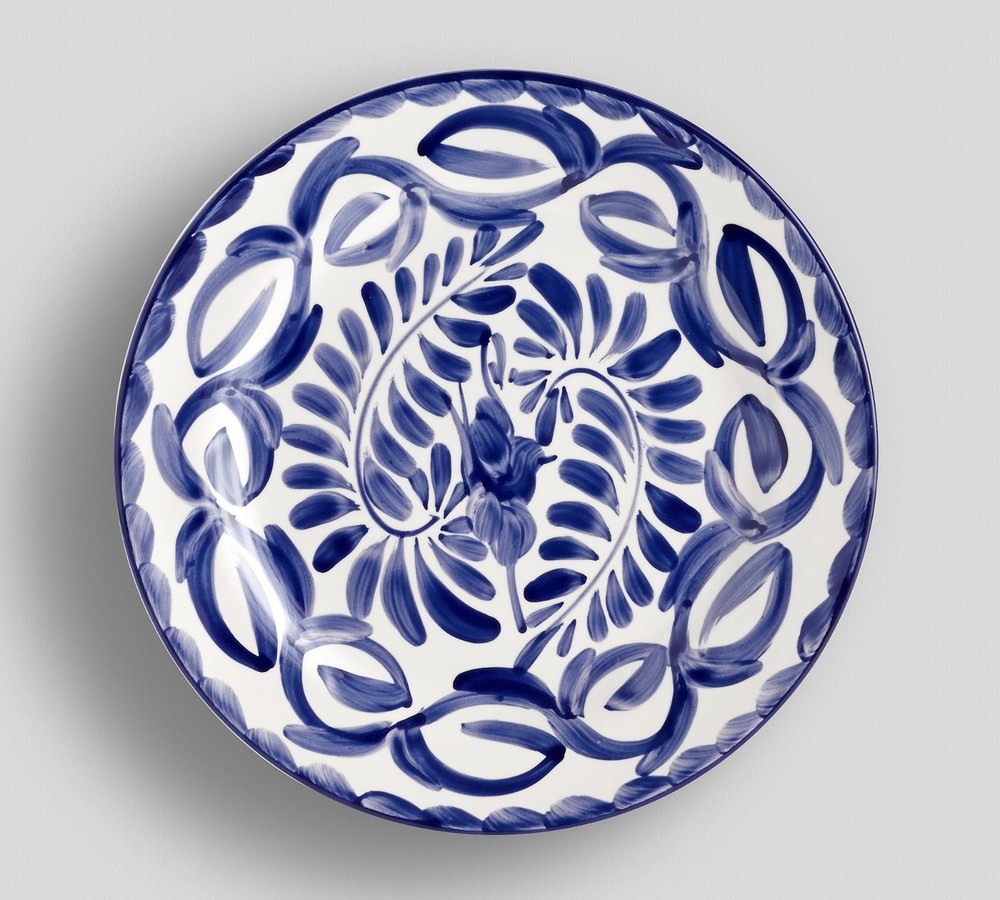 Pottery Barn Puebla Porcelain Salad Plates - Set of 4