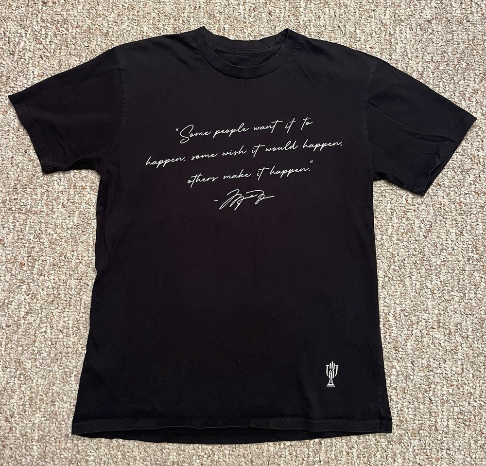 Trophy Room Michael Jordan Quote Black Shirt Size Large L Graphic Tee