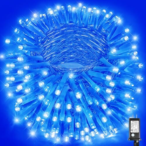 300 LED Christmas Lights Outdoor - 99ft Extra Long Christmas 300LED Blue
