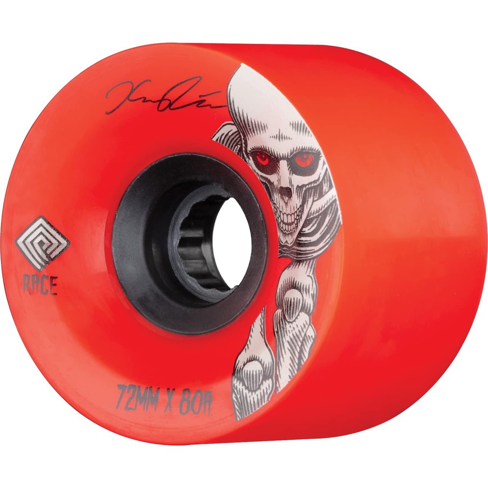 Powell Peralta Kevin Reimer 72mm 80a Red/Black Longboard Wheels (Set of 4)