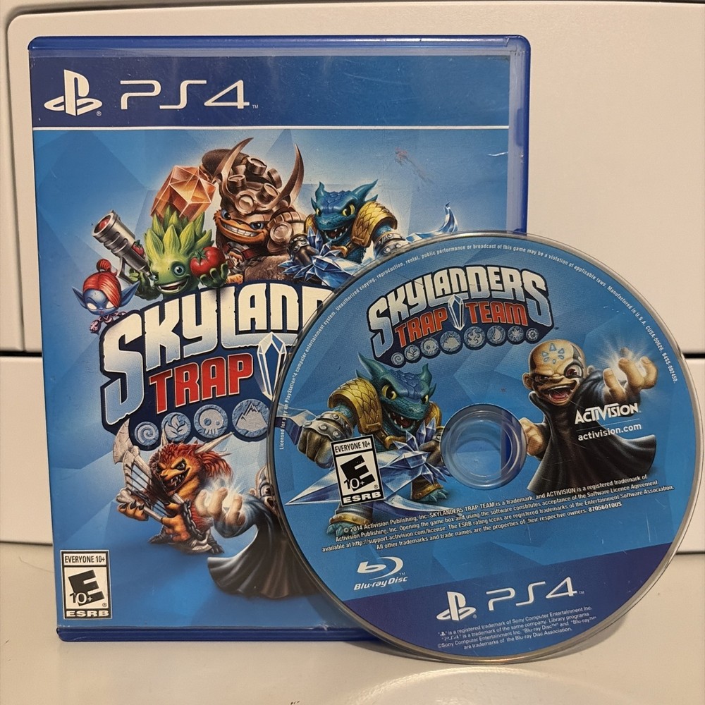 NOT WORKING Skylanders Trap Team Sony Playstation 4 PS4 2014 Game Only Complete