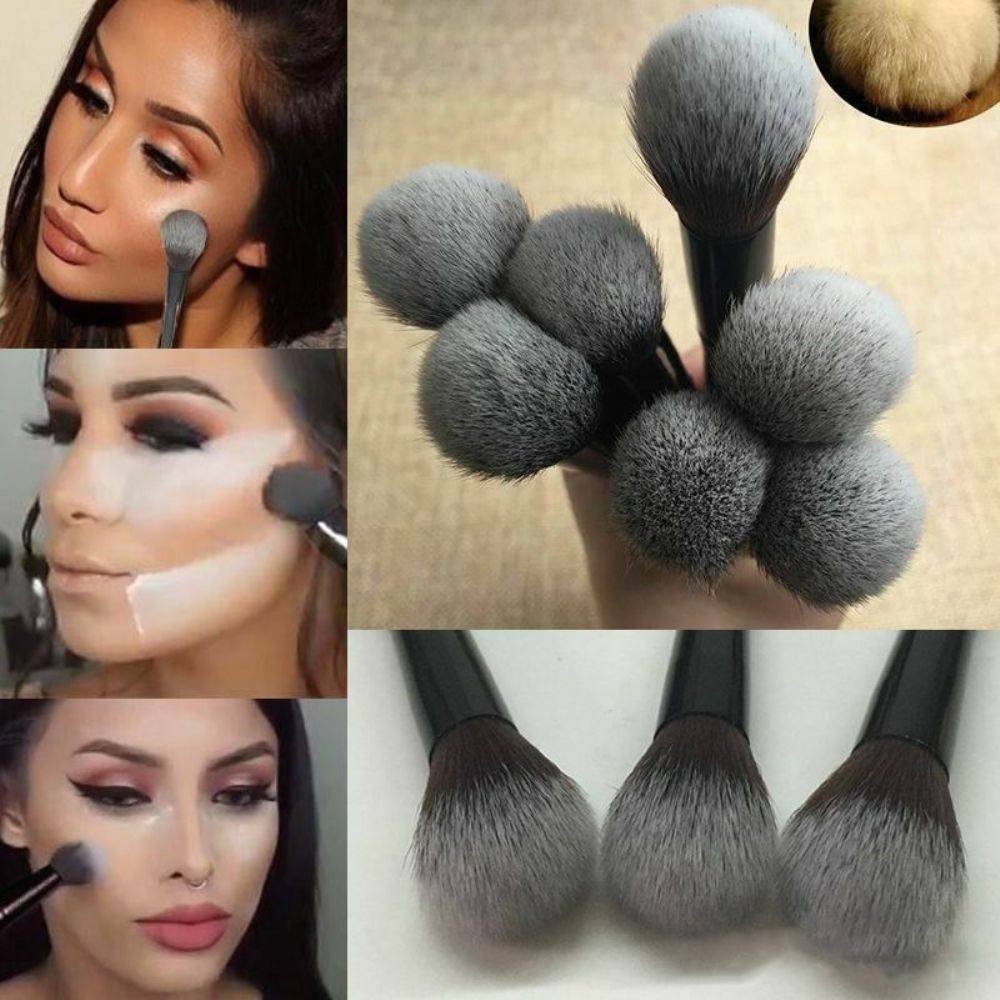 Makeup Large Soft Beauty Powder Big Blush Flame Brush Foundation Cosmetic Tools
