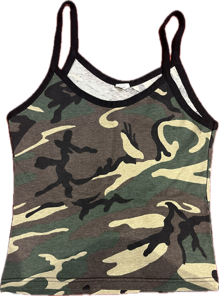 Cotton Camoflage Tank Top - not knitted