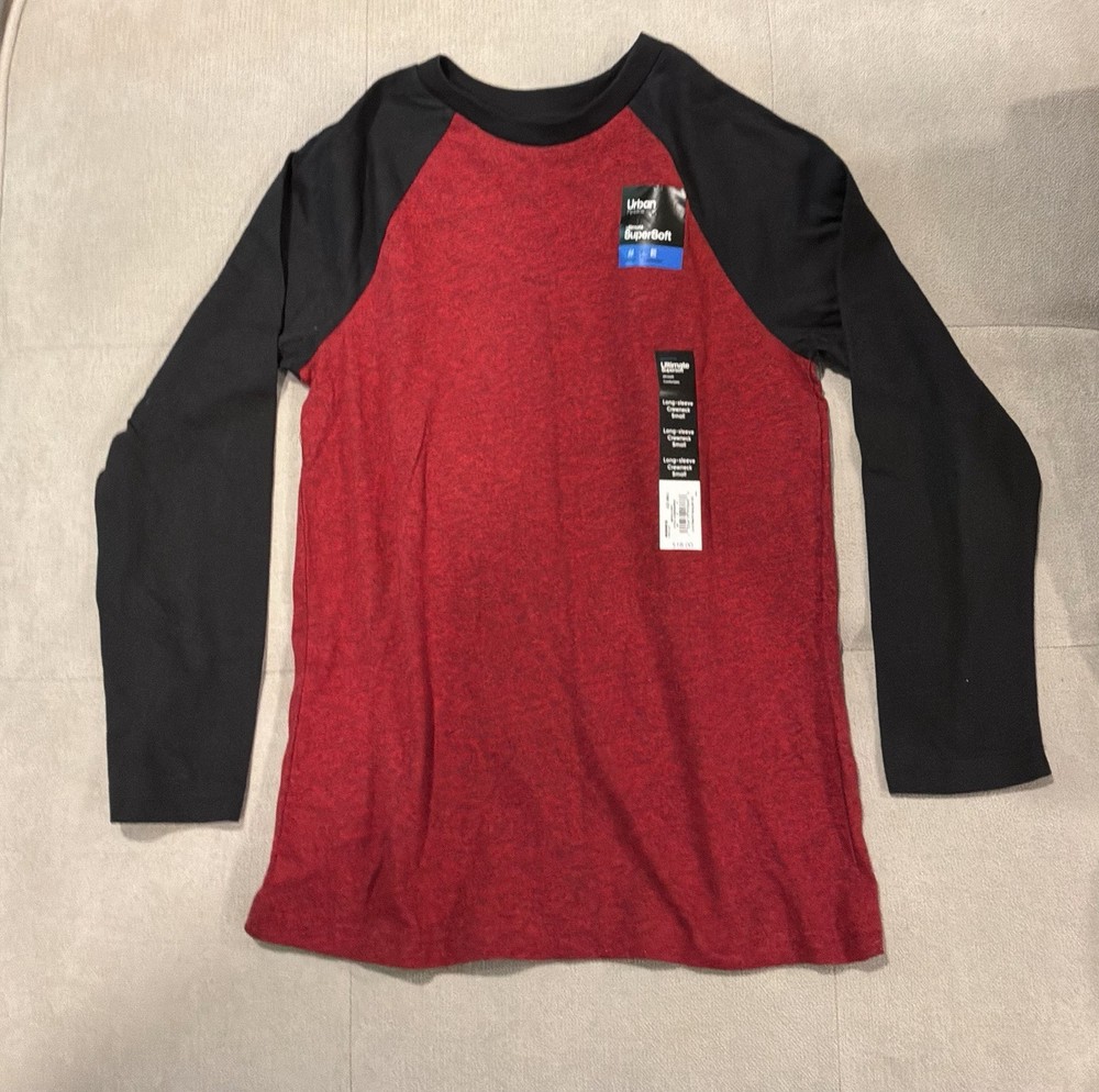 Urban Pipeline Long sleeve Shirt  Boys NEW red Size Small