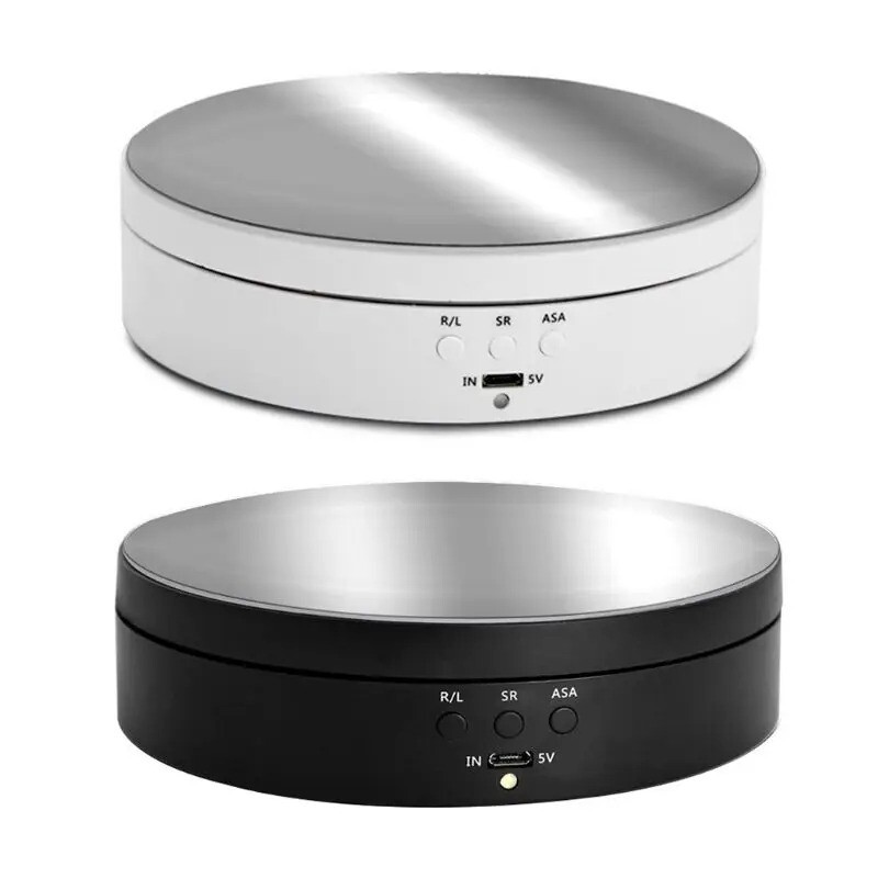 360° Electric Motorized Rotating Display Stand Jewelry Photography Show Holder