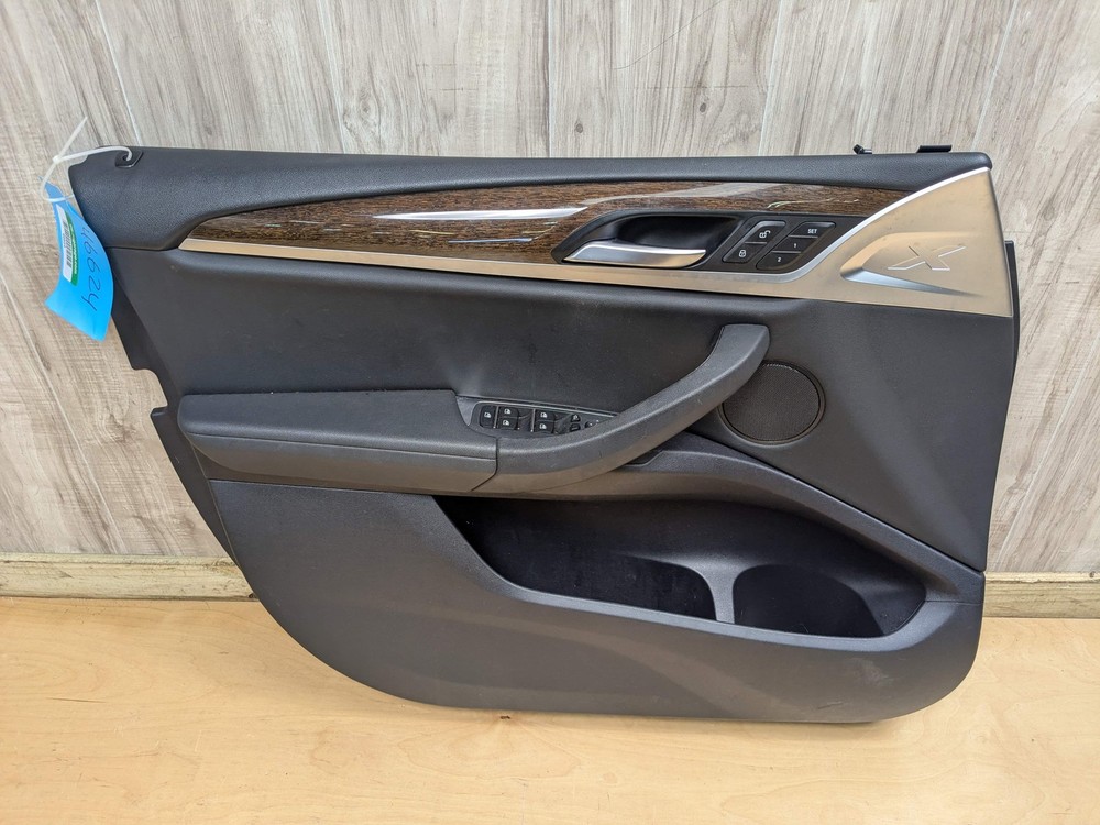 18-23 OEM BMW G01 X3 FRONT LEFT DRIVER Side  Door Panel Card Trim Cover Black