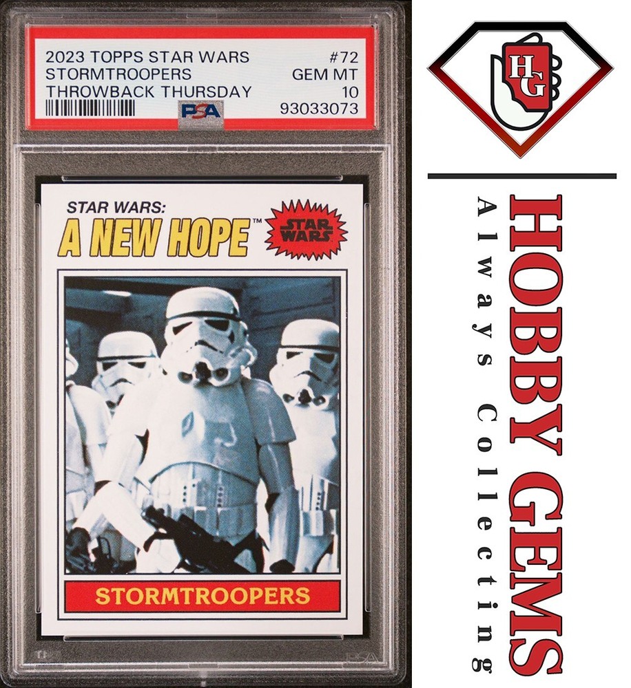STORMTROOPERS PSA 10 2023 Topps Star Wars Throwback Thursday TBT #72 C4