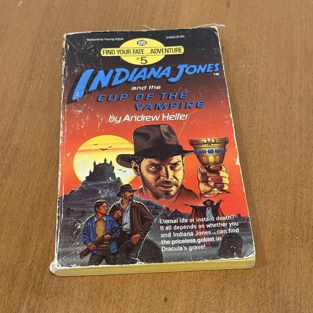 Indiana Jones and the Cup of the Vampire Andrew Helfer 1984 PB First Printing