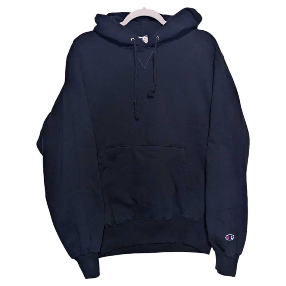 90s / Y2K Navy Blue Champion Hoodie Sweatshirt