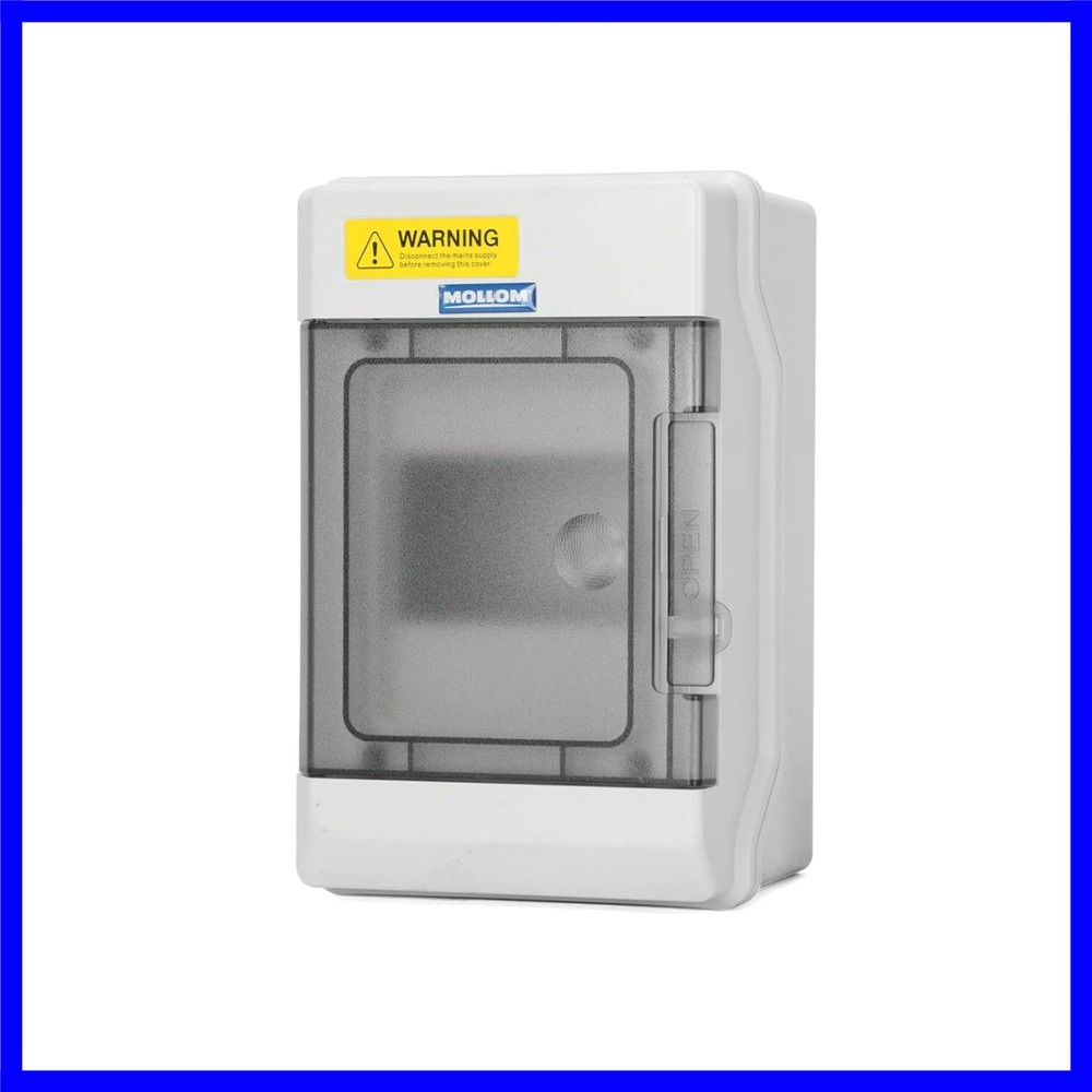 4 Way Power Distribution Box with Bus Bars and Din Rail for Miniature Circuit...