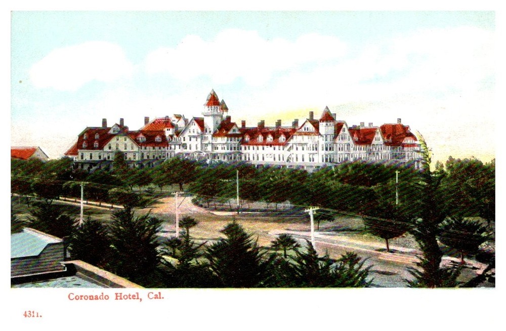 1900s Coronado Hotel San Diego California Vintage Postcard