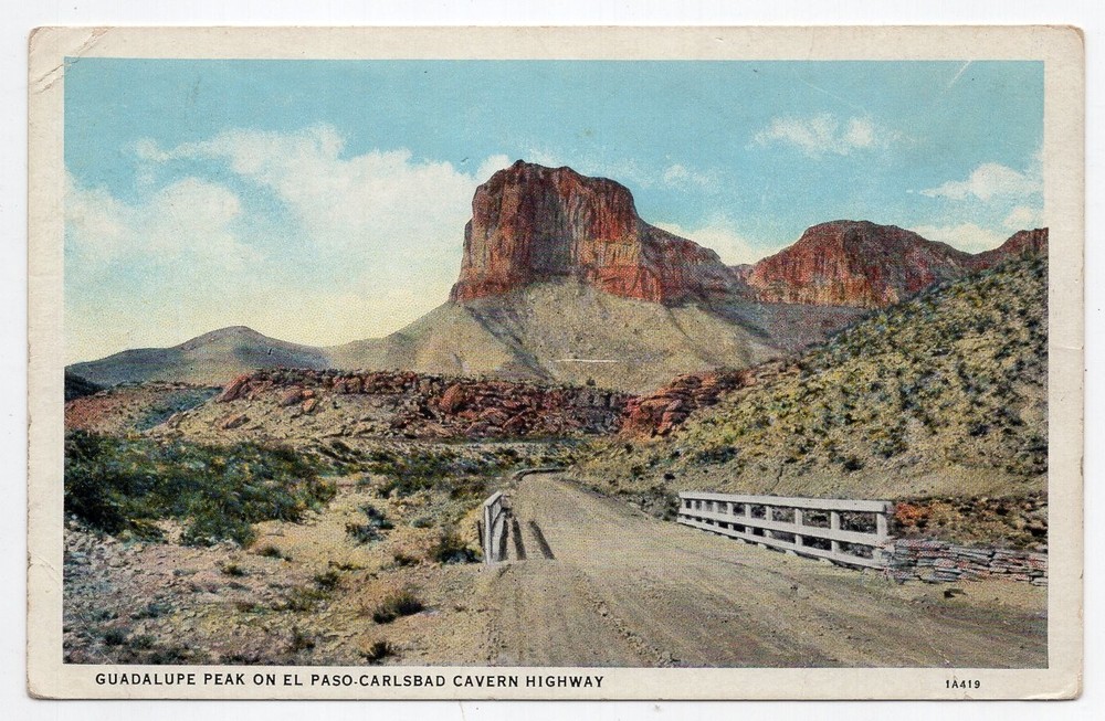 1920s? WB - CLOSEOUT - Guadalupe Peak - El Paso, Texas