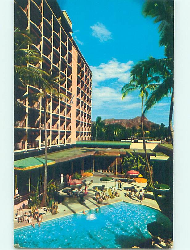 Pre-1980 SWIMMING POOL SCENE Honolulu Hawaii HI AF2367