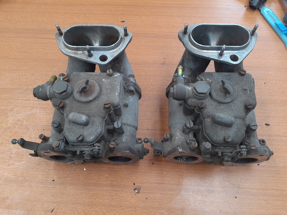 Fiat 2300 S Coupe Pair Of Weber DCOE 38 Carburetors