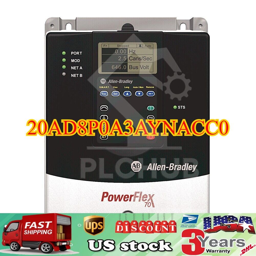 1PC NEW 20AD8P0A3AYNACC0 PowerFlex 70 AC Drive