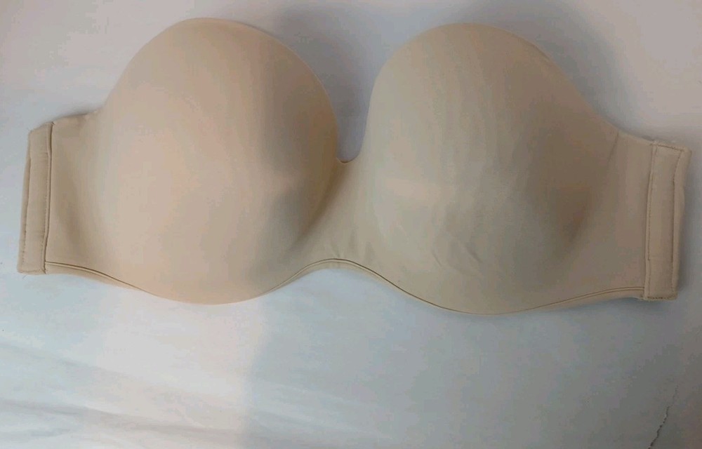 Cacique Strapless Tan Beige Shape Enhancer Bra 40DD