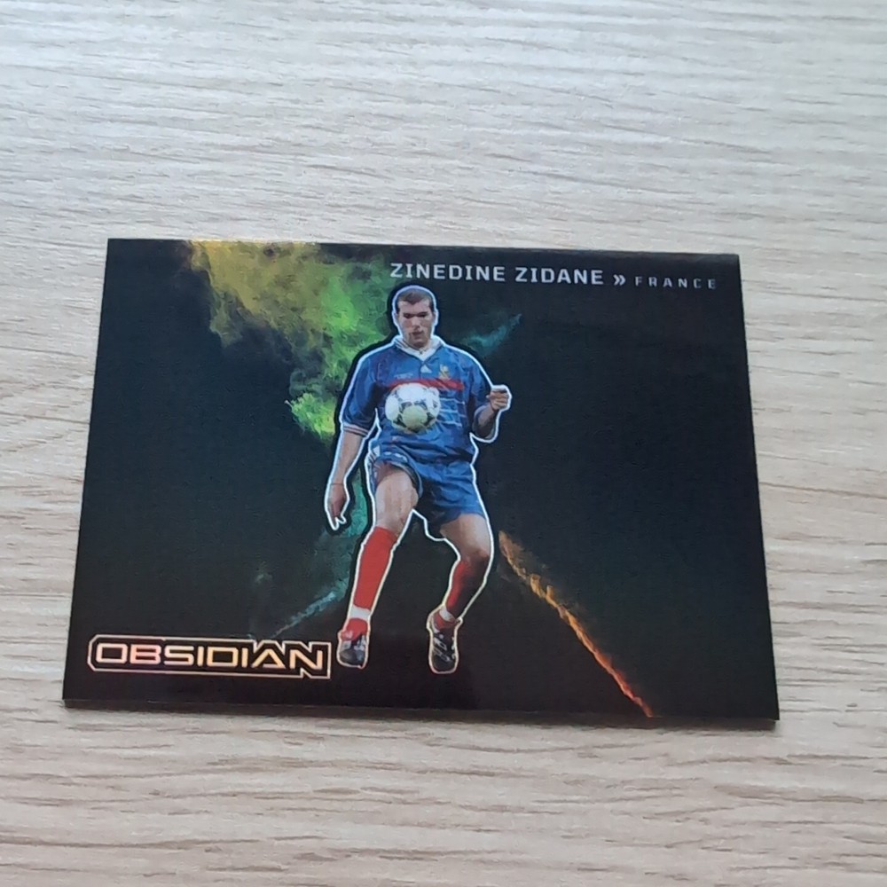 2022-23 Panini Obsidian Zinedine Zidane Black Colorblast Rare SSP