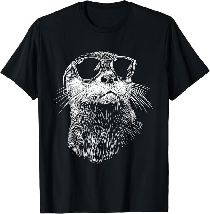 Funny Otter Sunglasses T-Shirt