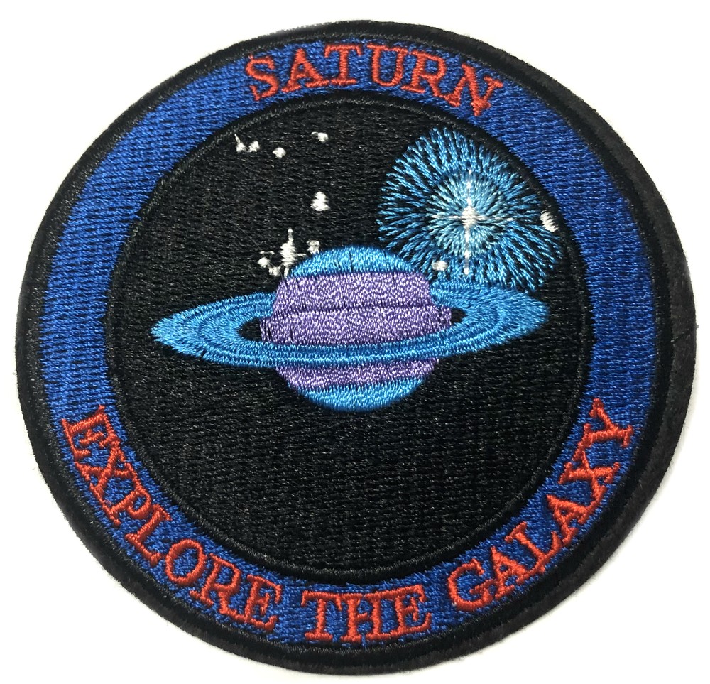 Explore The Galaxy Embroidered Patch Iron-on Applique Space Planets Badge