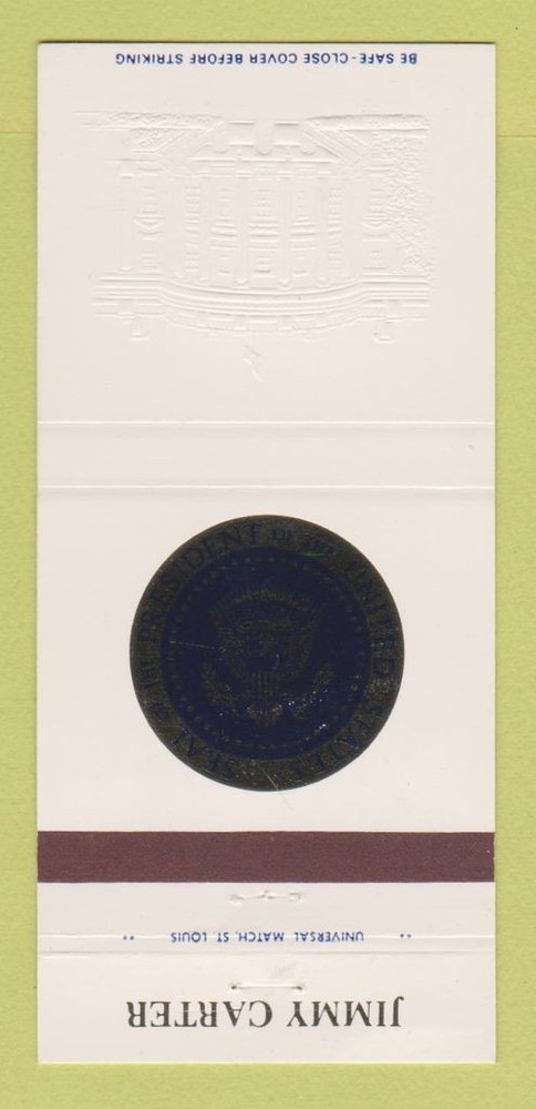 Matchbook Cover - Jimmy Carter President of the United States 30 Strike