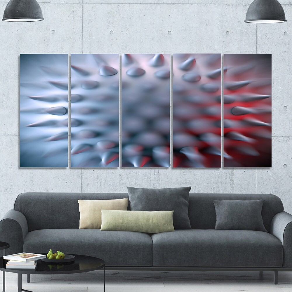 Designart Macro Prickly Texture Abstract Oversized Canvas Wall Art
