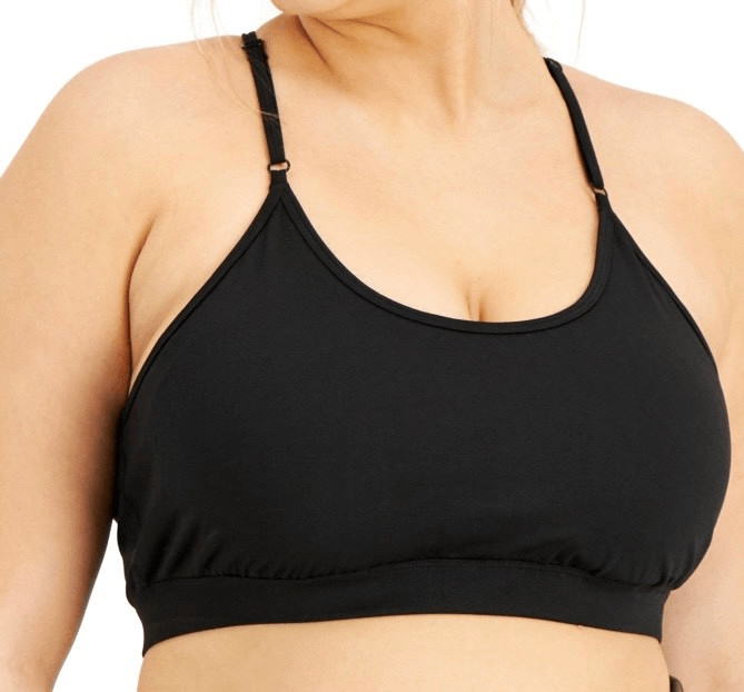 ID Ideology Womens Plus Size Low Impact Sports Bra Black 3X