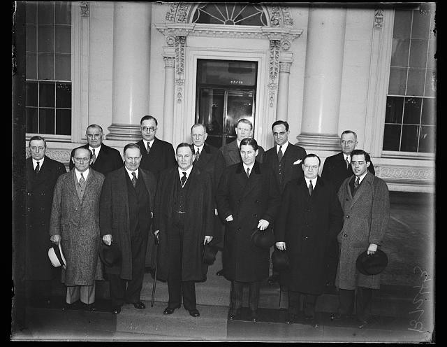 Photo:Washington DC White House Group Men 1930s Portrait