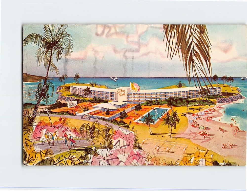 Postcard Carlton Beach Southampton Bermuda British Overseas Territory