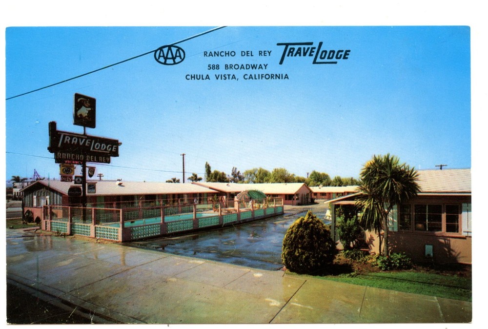 Older Postcard - Rancho Del Rey, Chula Vista, California, Travelodge - Unused