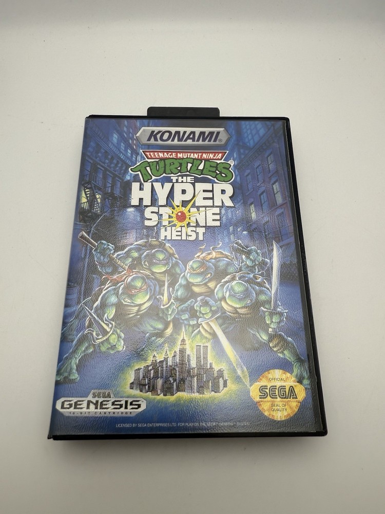 Ninja Turtles The Hyperstone Heist Sega Genesis - Case & Cover Art Only