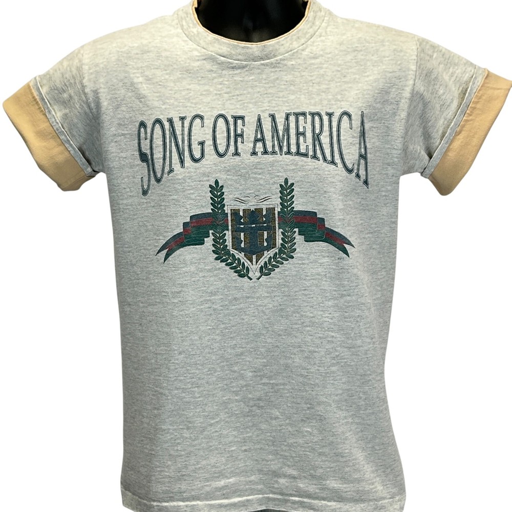 Vintage Song of America Cruise Ship T Shirt Mens Small Royal Caribbean 90s Gray