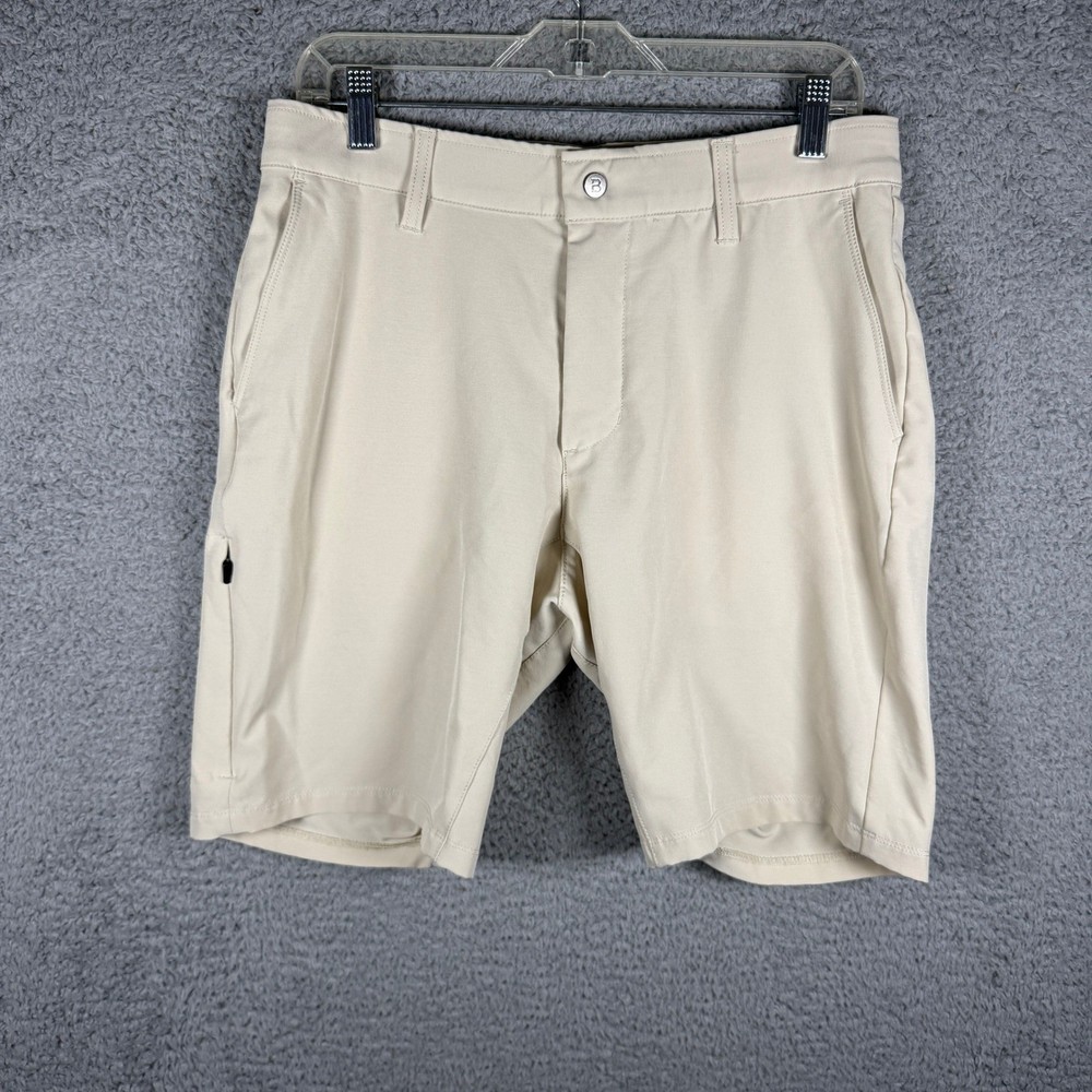 BYLT Premium Basics Mens Kinetic Short Tan Stone Stretch Performance Size M