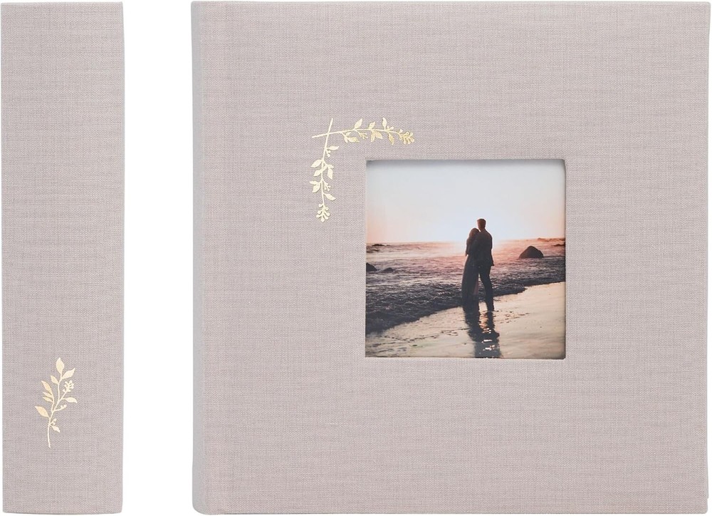 Luxury Photo Album with 200 Acid-Free Pockets - Perfect for Special Events-image