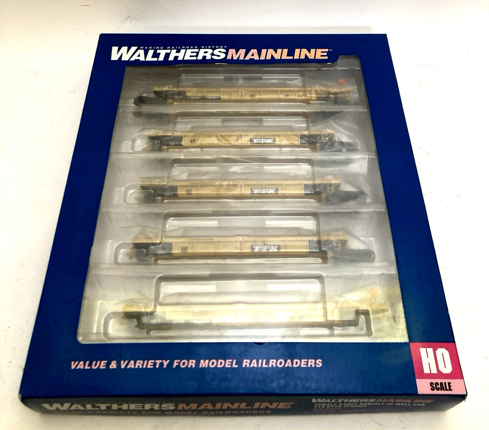 Walthers MainLine 910-55624 TTX DTTX 740565 Thrall 5-Unit Rebuilt 40' Well Car