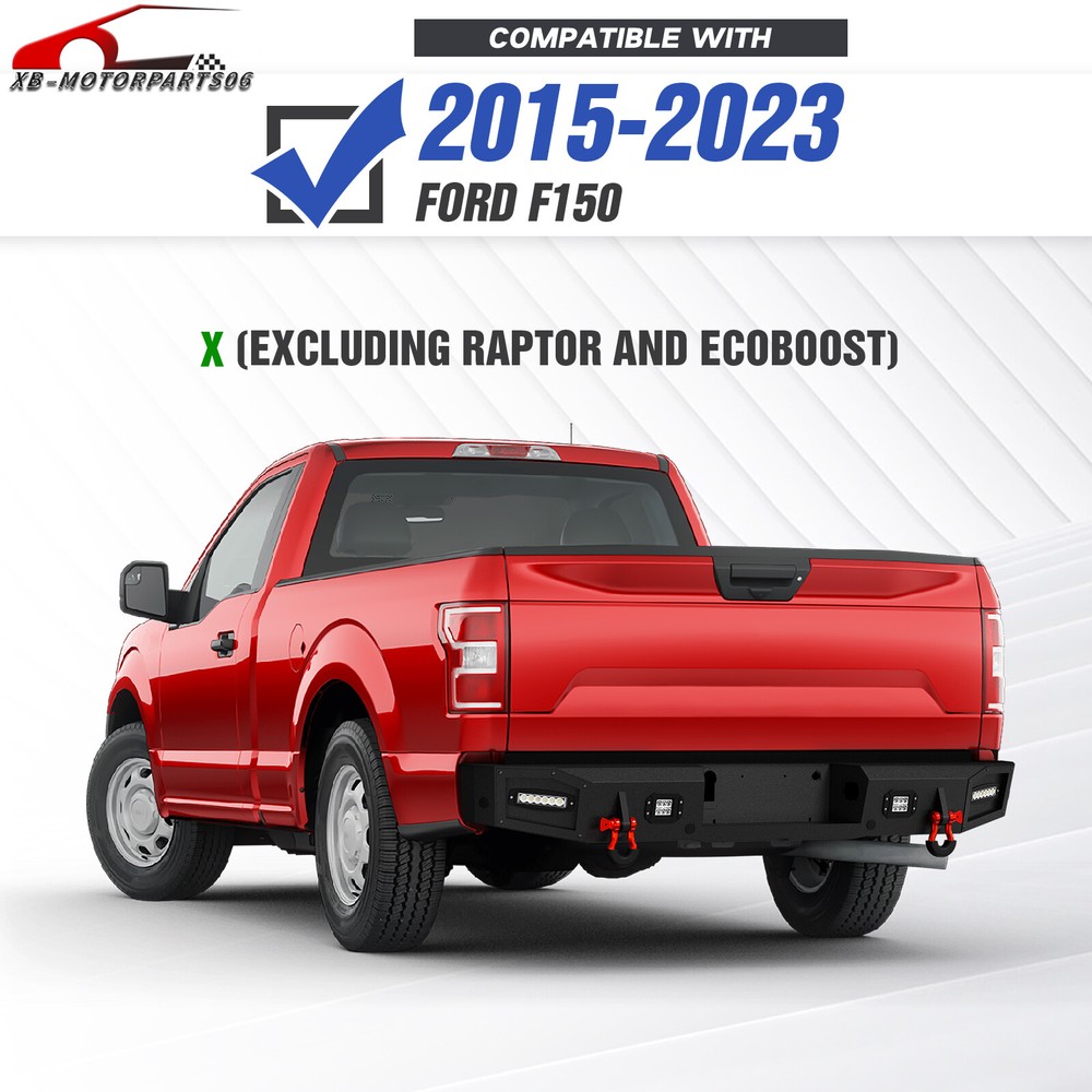 Front /Rear Bumper For 2015 2016 2017 Ford F150 (Excluding Raptor and Ecoboost)