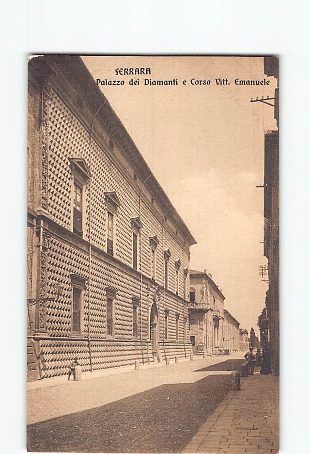 Postcard Palazzo dei Diamanti Corso Vittorio Emanuele Ferrara Italy