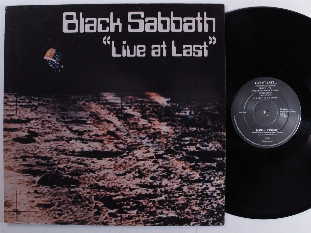 BLACK SABBATH Live At Last NEMS LP VG+ holland d
